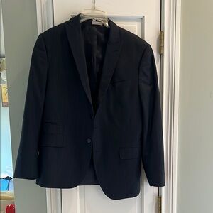 jf j.ferrar Black Sport Coat with Notch Lapels